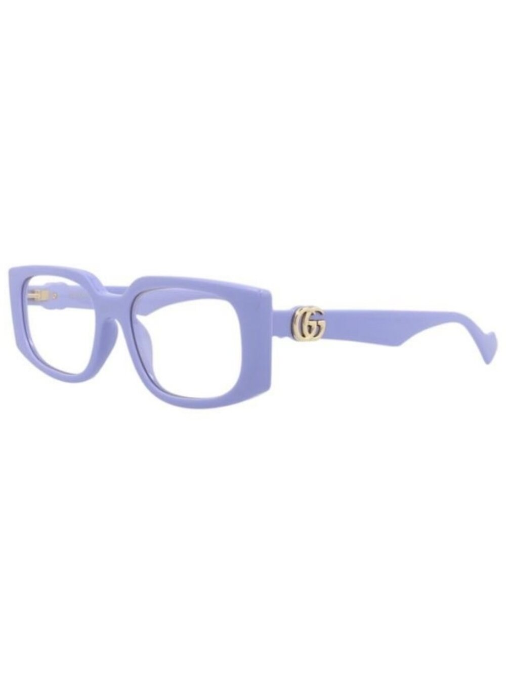 New Gucci Womens Square/Rectangle Violet Violet Transparent Fashion Designer Eye